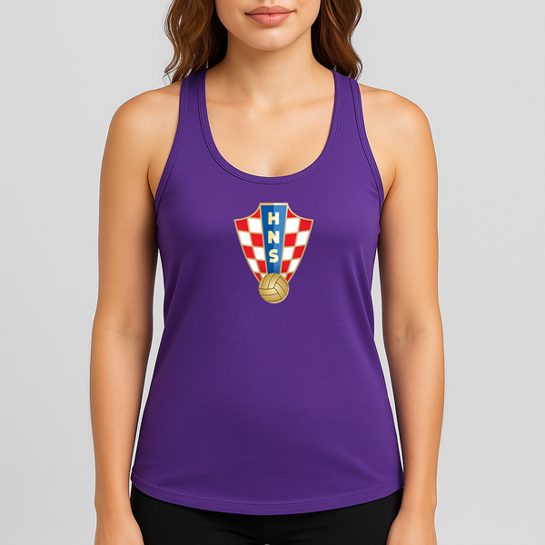 Women's Croatia National Soccer Team Racerback Tank Top