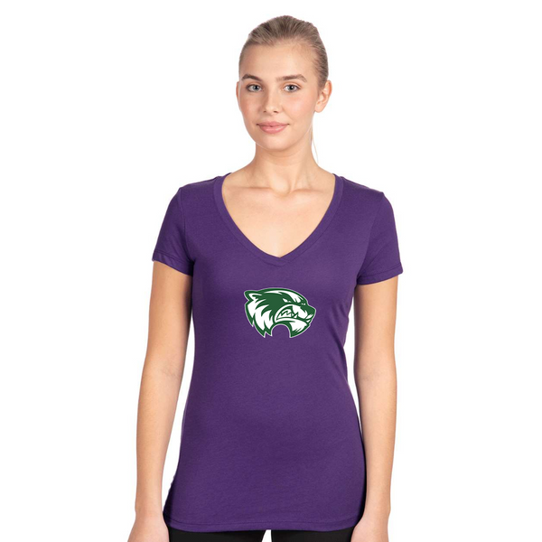 Women's Utah Valley Wolverines Next Level V-Neck T-Shirt