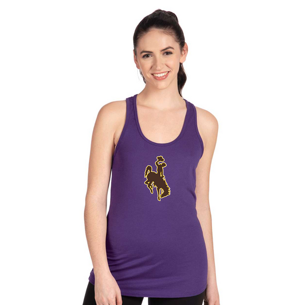 Women's  Wyoming Cowboys Next Level Ideal Racerback Tank