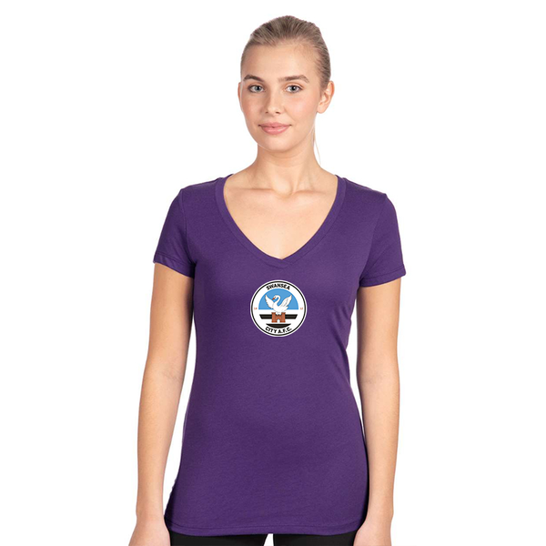 Women's Swansea City Soccer  Next Level V-Neck T-Shirt