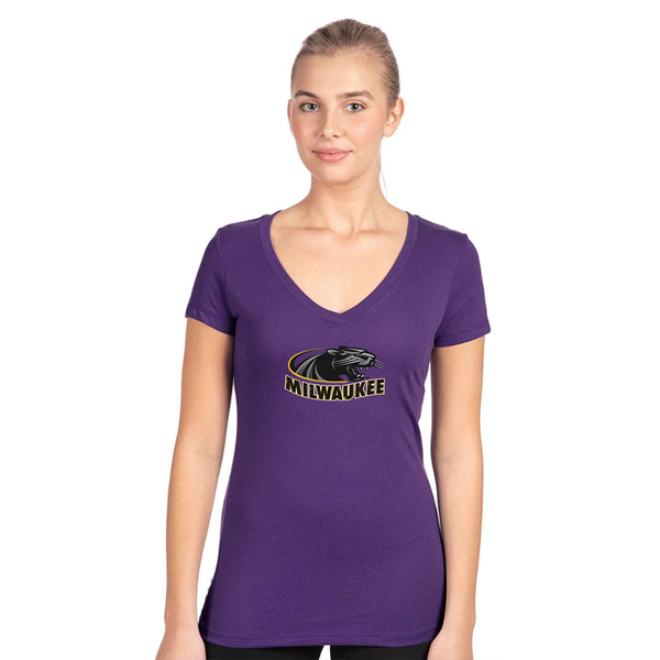 Women's Wisconsin Milwaukee Panthers Next Level V-Neck T-Shirt