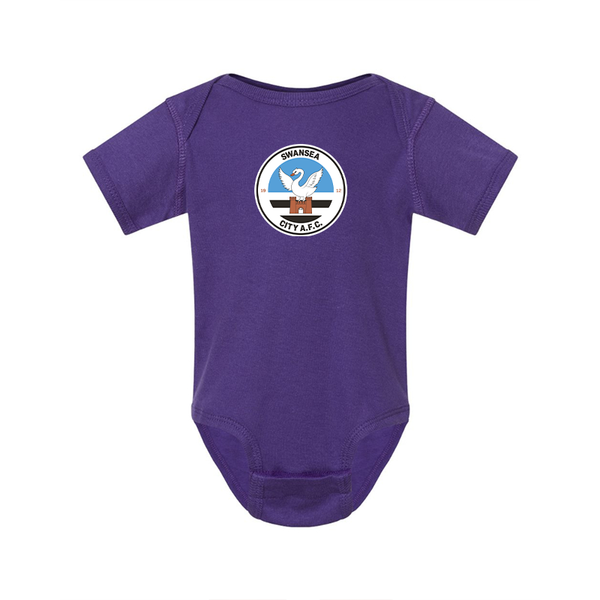 Swansea City Soccer  Rabbit Skins Infant Baby Rib Bodysuit