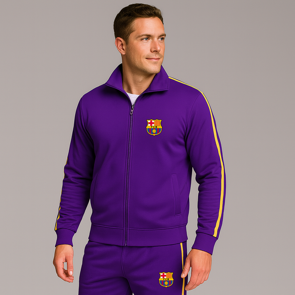 Men's F.C. Barcelona Soccer Logo Dri-Fit TrackSuit