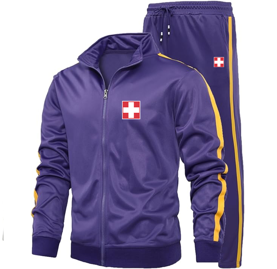 Men's Switzerland National Football Soccer Team   Dri-Fit TrackSuit