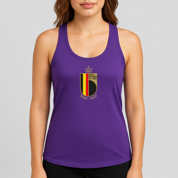 Women's Belgium National Soccer Team Racerback Tank Top