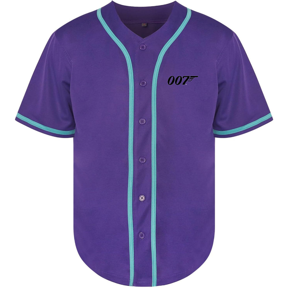 Men's 007 James Bond Movie Baseball Jersey