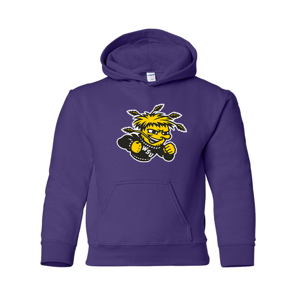 Youth Wichita State Shockers  Gildan Heavy Blend  Hooded Sweatshirt