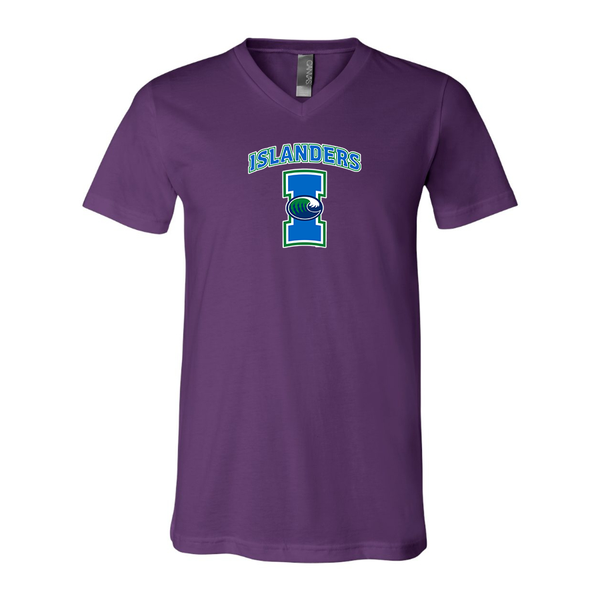 Men's  Texas AM CC Islanders  BELLA + CANVAS - Jersey V-Neck T-Shirt