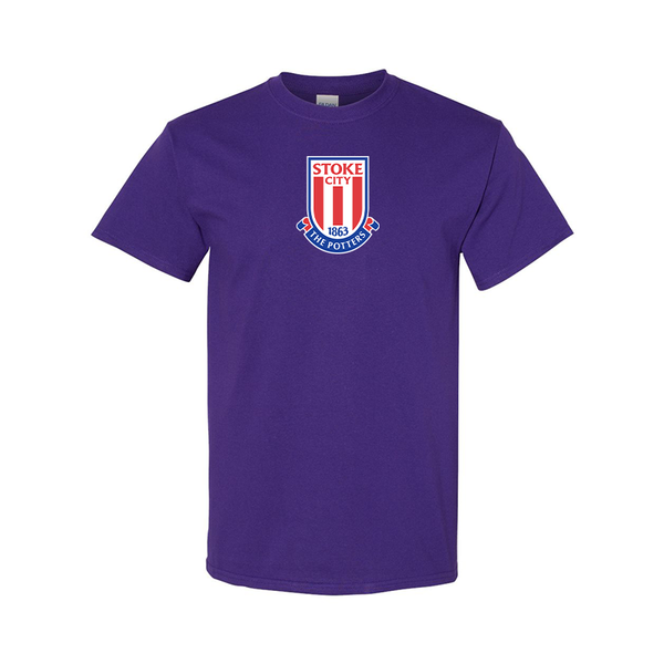 Men's Stoke City Soccer  Gildan Heavy Cotton T-Shirt