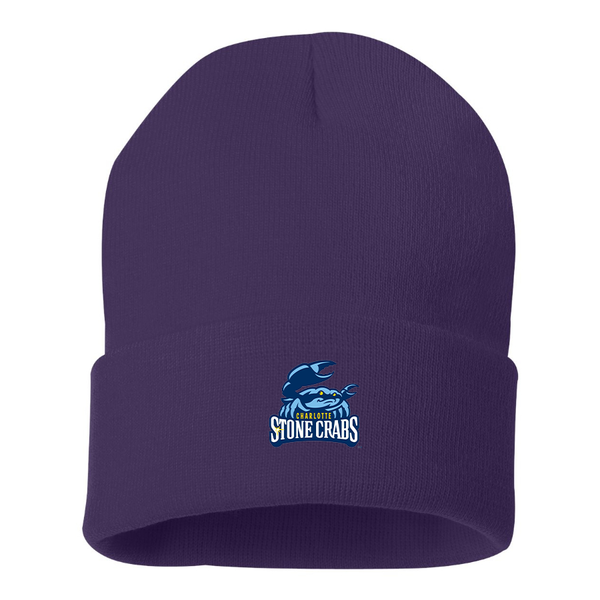 Charlotte Stone Crabs Logo Beanie Hat