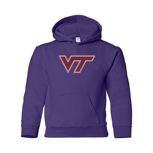 Youth  Virginia Tech Hokies  Gildan Heavy Blend  Hooded Sweatshirt