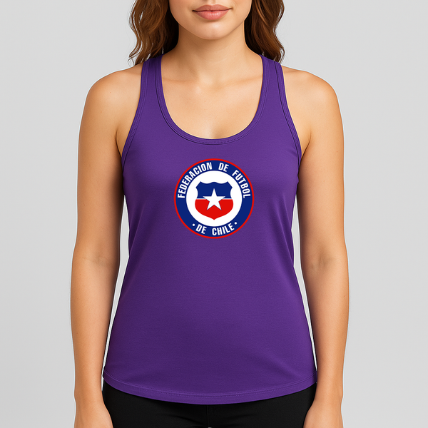 Women's Chile National Soccer Team  Racerback Tank Top