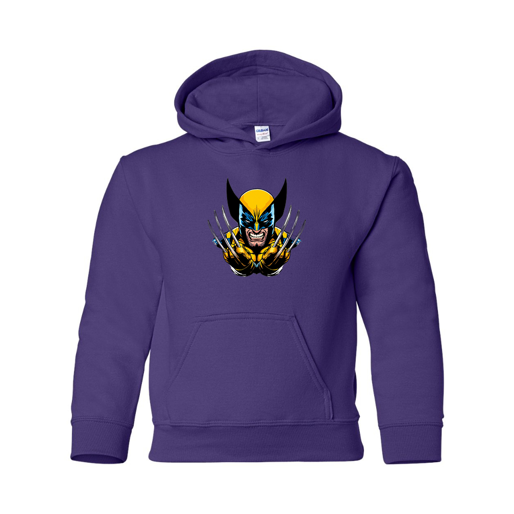 Youth Wolverine 2025 Art  Pullover Hoodie