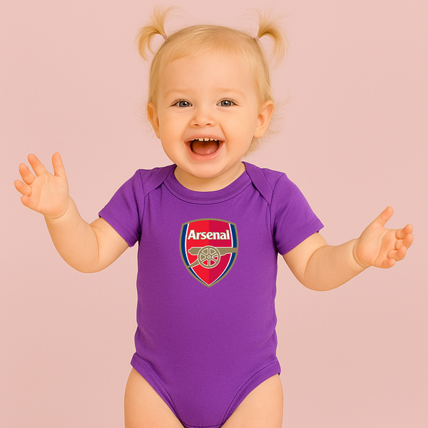Baby Arsenal Soccer Romper Onesie