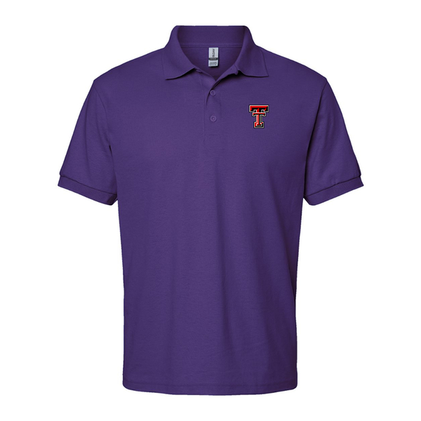 Men's Texas Tech Red Raiders  Gildan Dry Blend Jersey Polo