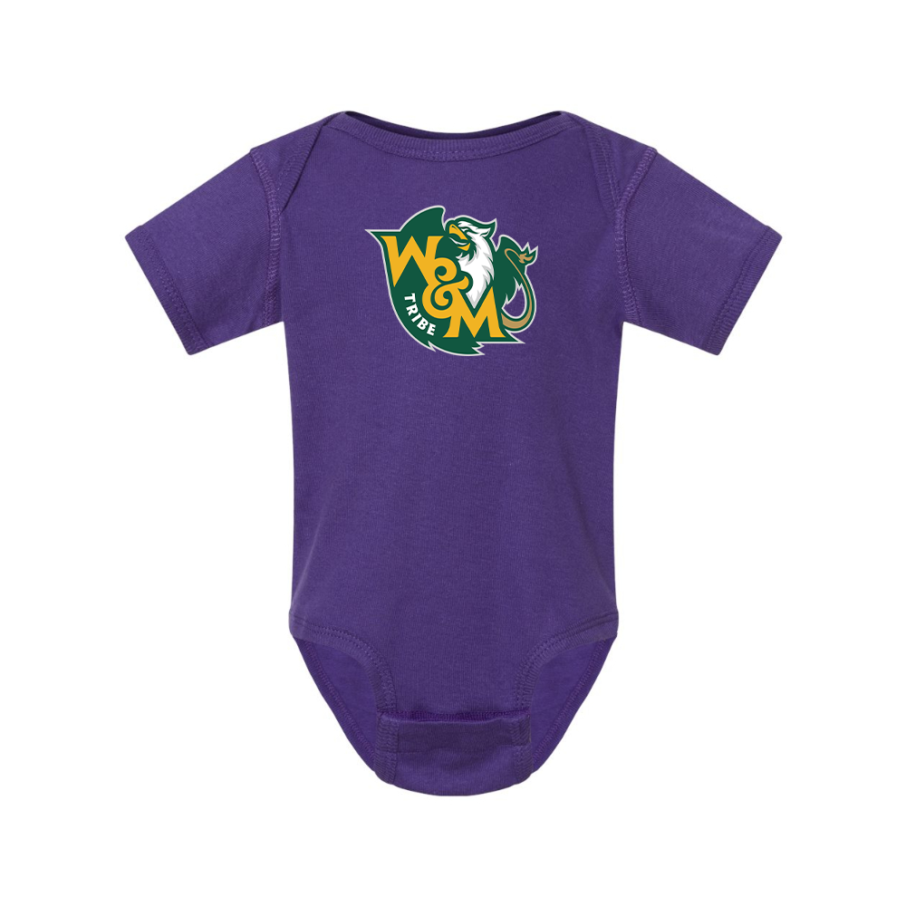 William and Mary Tribe  Baby Romper Onesie