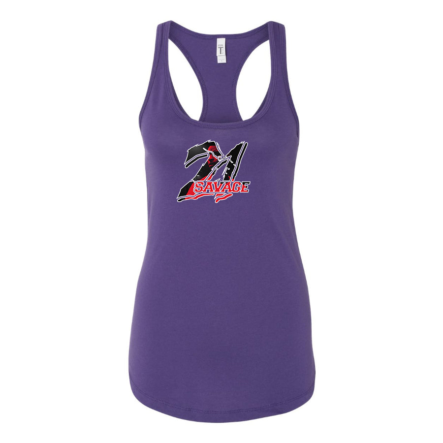 Women's 21 Savage Music Racerback Tank Top