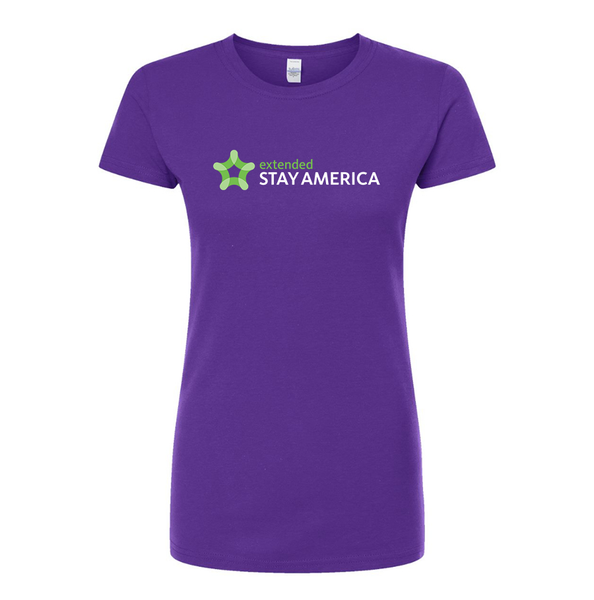 Women’s Extended Stay America  Round Neck T-Shirt