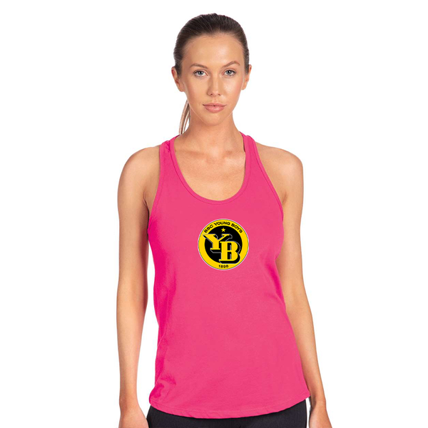 Women's Young Boys Soccer Next Level Ideal Racerback Tank