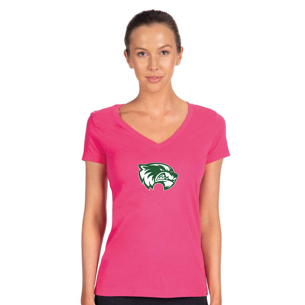 Women's Utah Valley Wolverines Next Level V-Neck T-Shirt