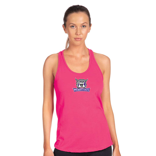 Women's Weber State Wildcats Next Level Ideal Racerback Tank