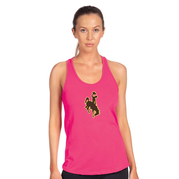 Women's  Wyoming Cowboys Next Level Ideal Racerback Tank