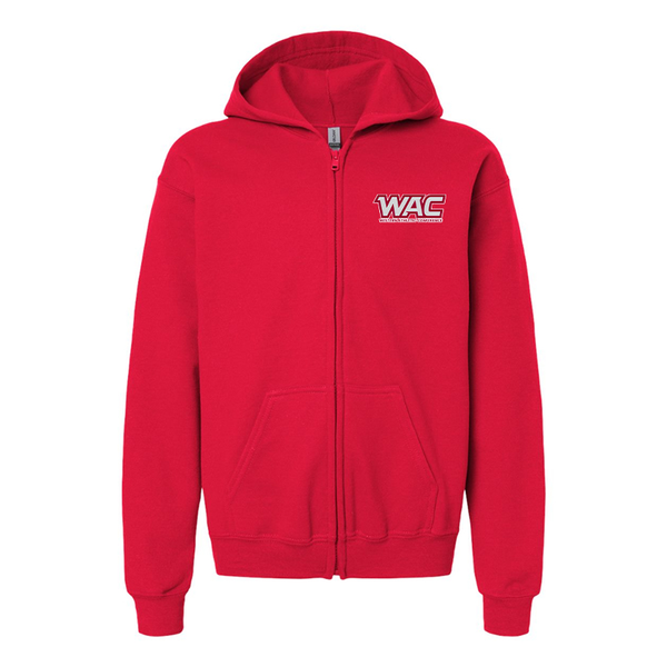 Gildan Heavy Blend Youth Western Athletic Conference Full Zip Hooded Sweatshirt