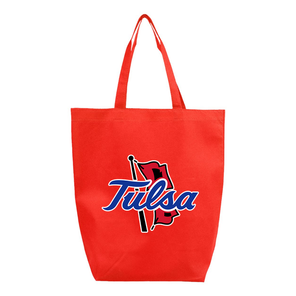 Tulsa Golden Hurricane Q-Tees Non-Woven Gusset Bottom Tote