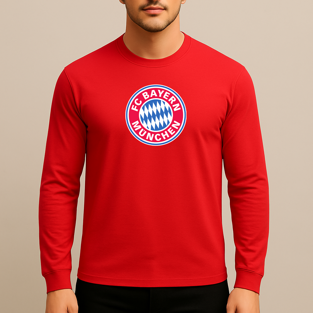 Men's F.C. Bayern Munchen Soccer Long Sleeve T-Shirt