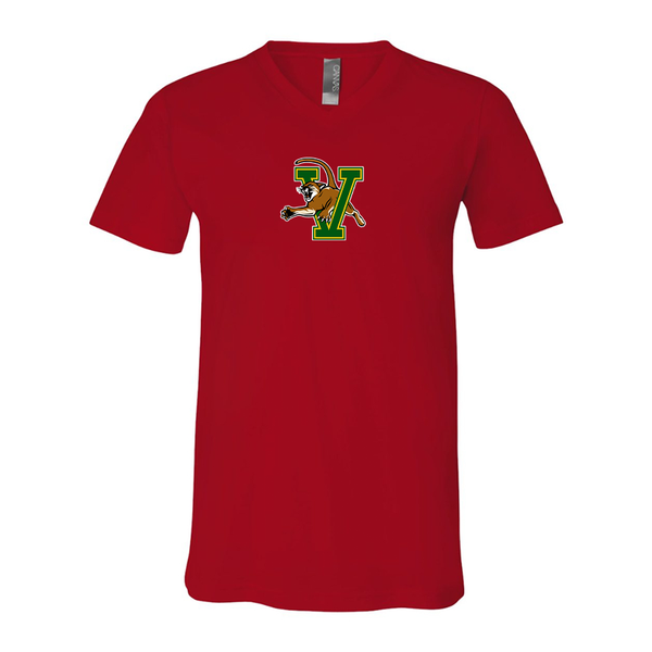 Vermont Catamounts BELLA  CANVAS - Jersey V-Neck T-Shirt