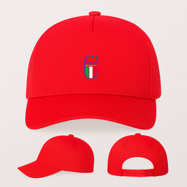 Italy National Soccer Team Five Panel Twill Snapback Cap