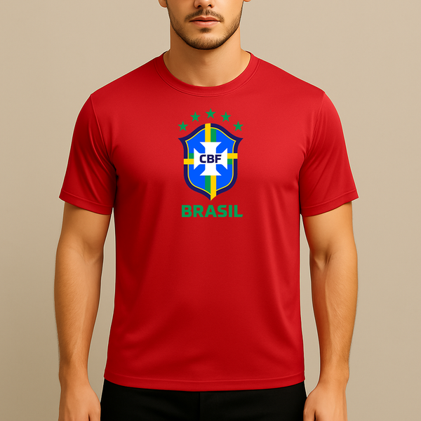 Men's Brasil National Soccer Team Polyester T-Shirt