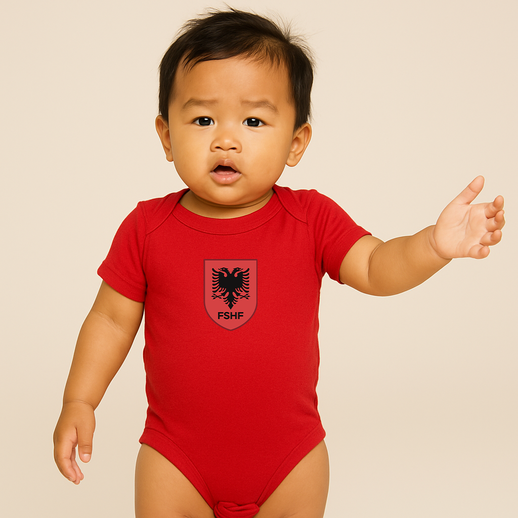 Albania National Soccer Team Baby Romper Onesie