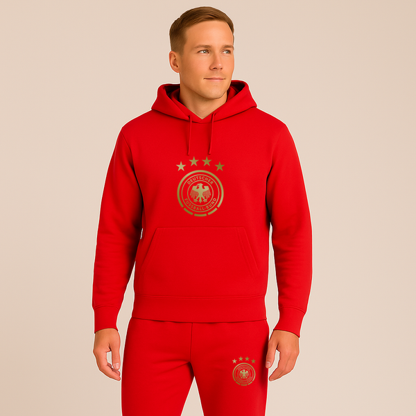 Men's Germany Soccer Logo Hoodie Joggers Set