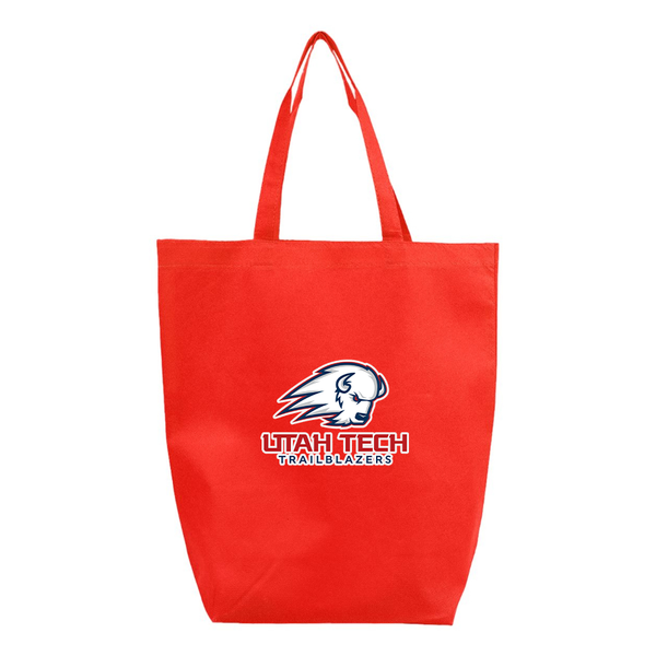 Utah Tech Trailblazers Q-Tees Non-Woven Gusset Bottom Tote