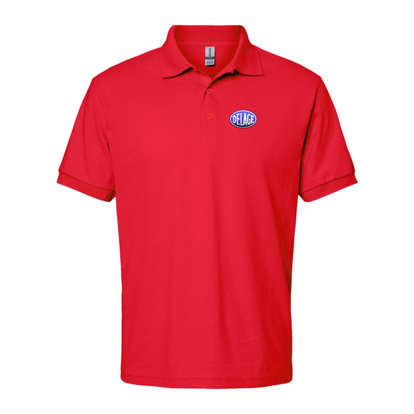 Men's Delage Logo Dry Blend Polo