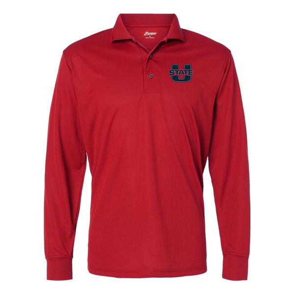 Men's Utah State Aggies  Paragon Prescott Long Sleeve Polo