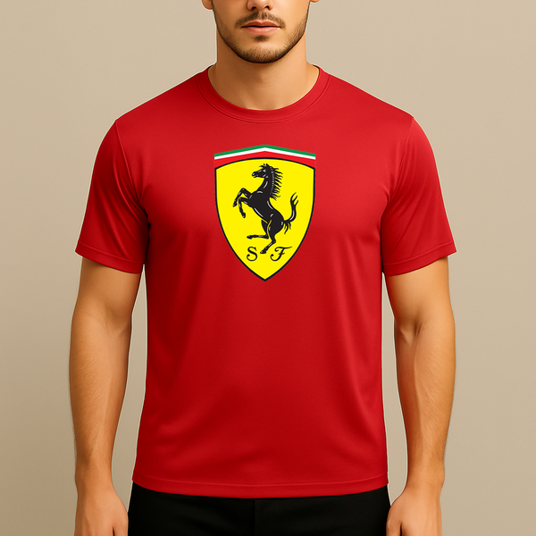 Men’s Ferrari Motorsport Car Polyester T-Shirt