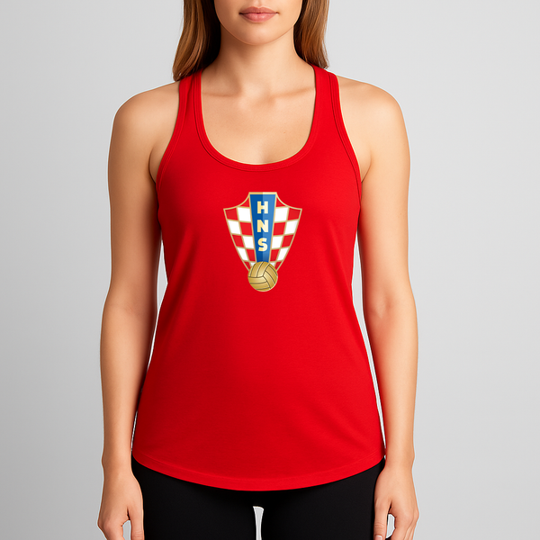 Women's Croatia National Soccer Team Racerback Tank Top