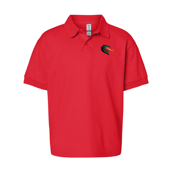 Youth UAB Blazers Gildan Dry Blend Jersey Polo