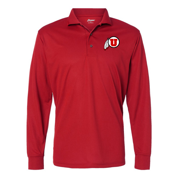 Men's  Utah Utes  Paragon Prescott Long Sleeve Polo