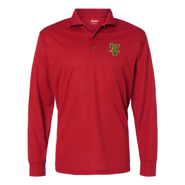 Men's Vermont Catamounts Paragon Prescott Long Sleeve Polo
