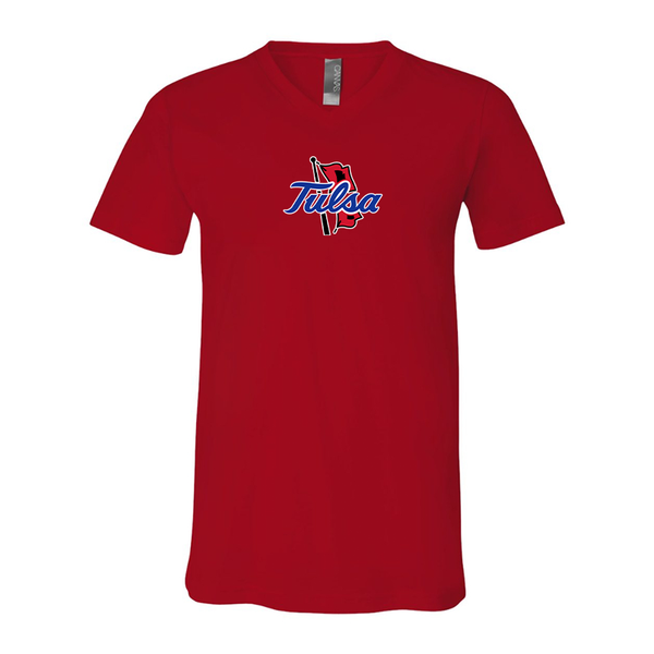 Tulsa Golden Hurricane BELLA  CANVAS - Jersey V-Neck T-Shirt