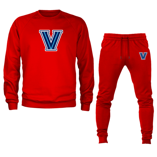 Men's Villanova Wildcats Crewneck Sweatshirt Joggers Suit