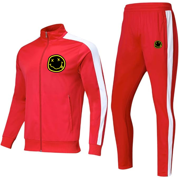 Men's Nirvana Yellow and Black Face Dri-Fit TrackSuit