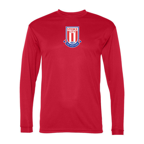 Men's Stoke City Soccer Performance Long Sleeve T-Shirt
