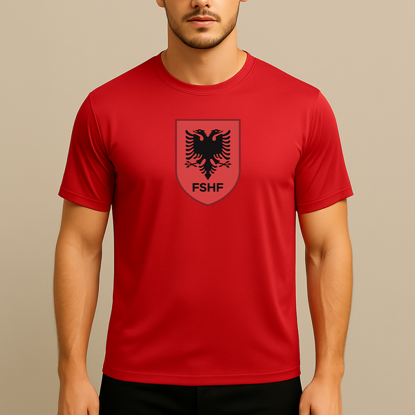 Men's Albania National Soccer Team Polyester T-Shirt