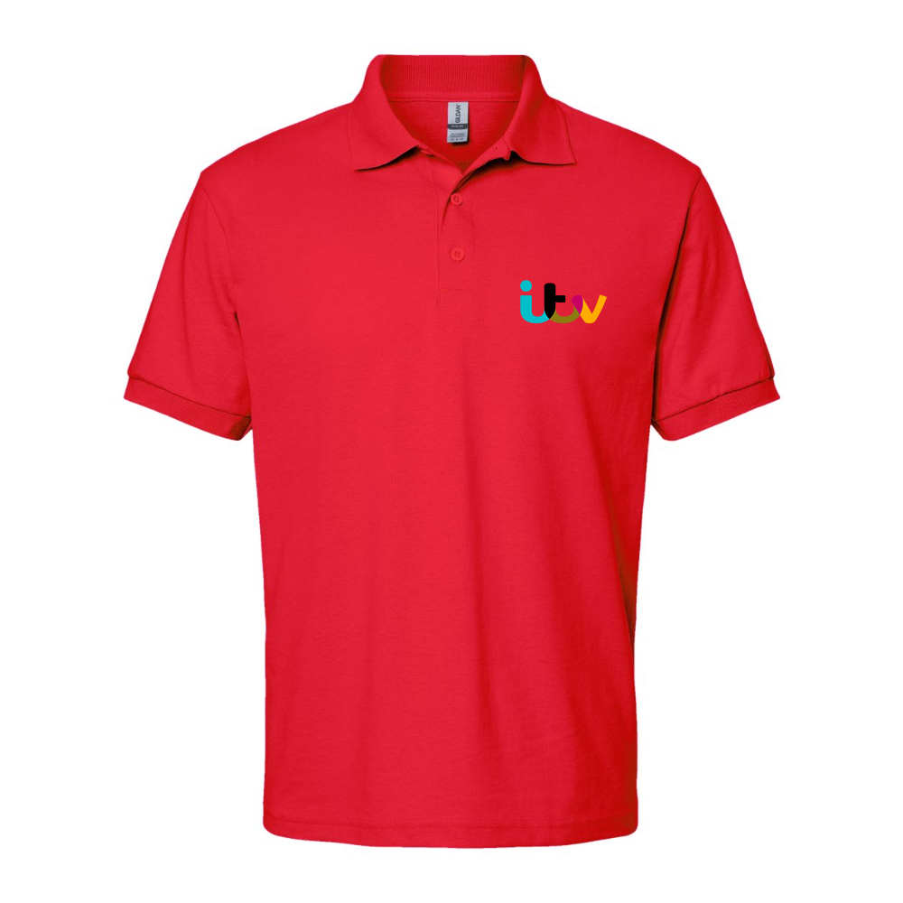 Men's Itv Dry Blend Jersey Polo - Red