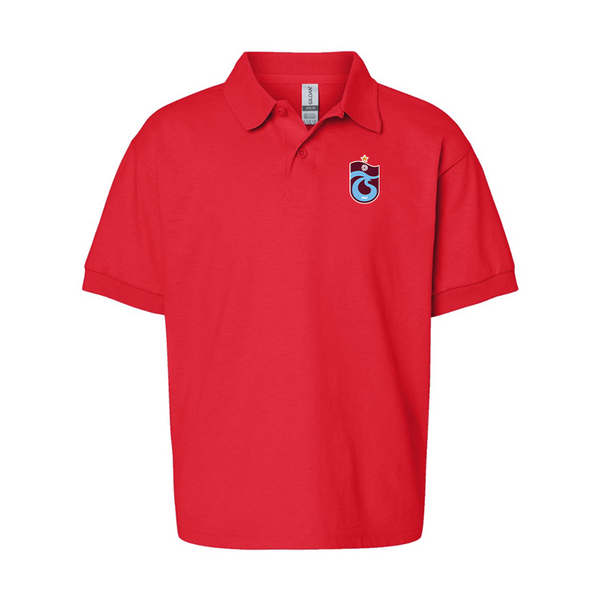 Youth Trabzonspor Soccer Gildan Dry Blend Jersey Polo