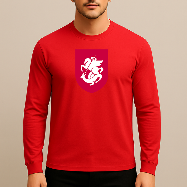 Men's Georgia National Soccer Team Long Sleeve T-Shirt